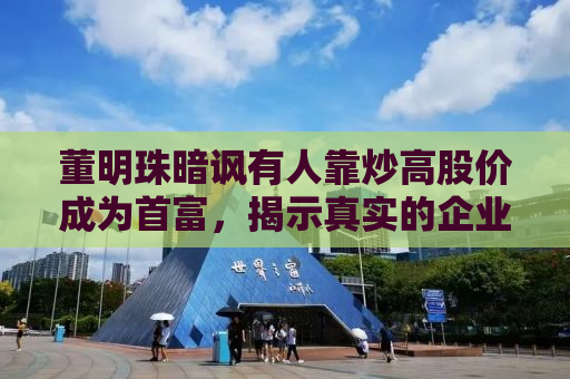 董明珠暗讽有人靠炒高股价成为首富，揭示真实的企业价值与个人财富背后的逻辑